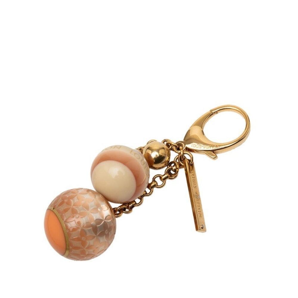 Louis Vuitton Bijou Sac Mini Lin Croisette Violaine Charm Key Ring Beige